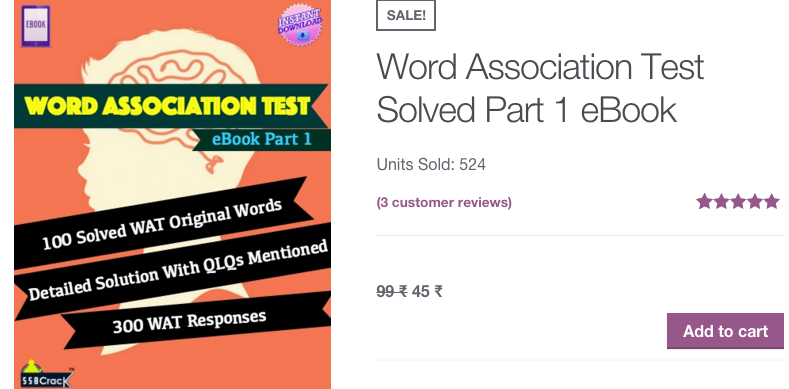 Solved word association Test