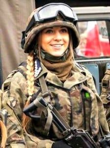 polish army women soldier