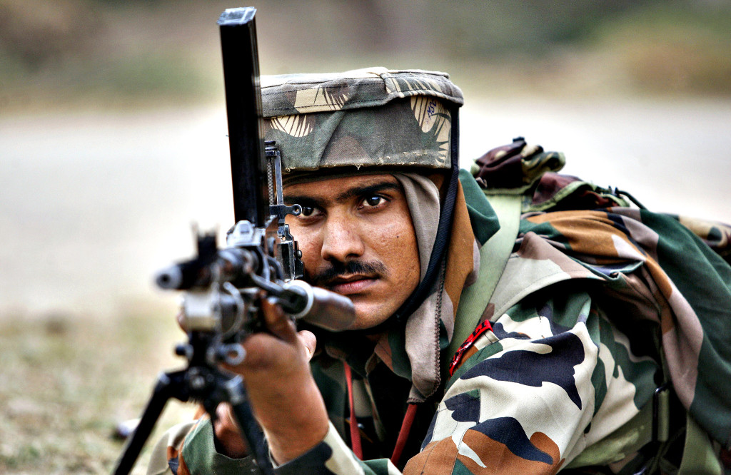 An Indian Army soldier