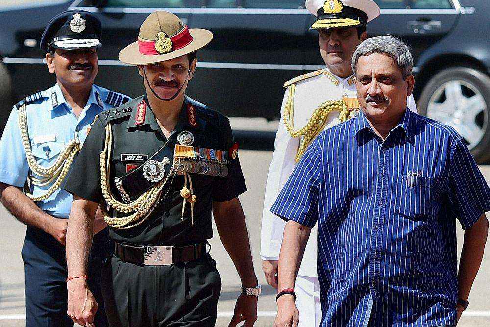 Indian Defence All Chief with Defence minister