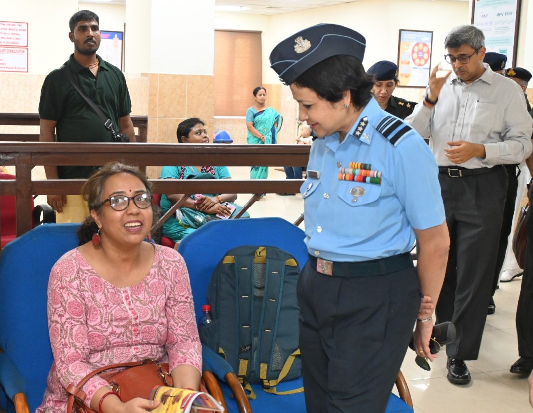 Air Marshal Sadhna Saxena Nair Leads Evaluation Of Command Hospital