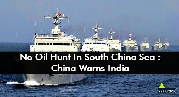 No Oil Hunt In South China Sea China Warns India
