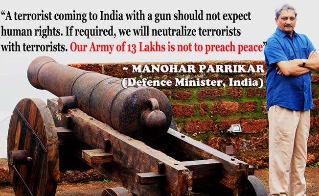 Manohar Parrikar Believes In Fighting Fire With Fire
