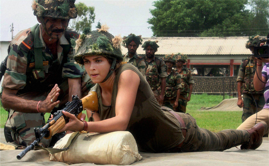 Deepika Padukone with Indian Army