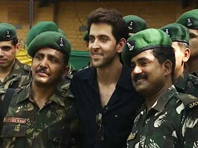Hrithik Roshan with Indian Army