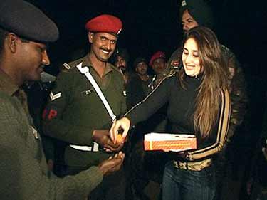 Kareen Kapoor with Indian Army
