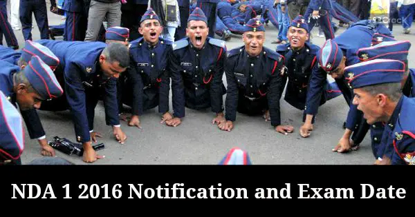 NDA 1 2016 Notification and Exam Date