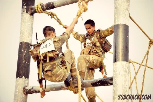 OTA Lady Cadet Combat Training Climbing