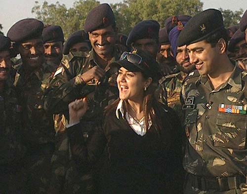 Priety Zinta with Indian Army
