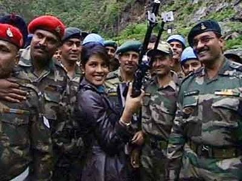 Priyanka Chopra with Indian Army