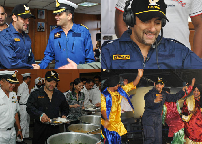 Salman Khan With Indian Navy