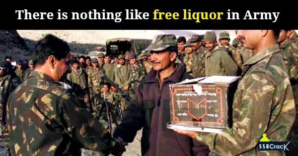 Indian army liquor