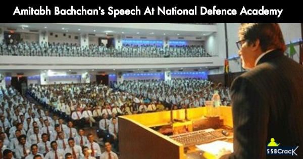 Amitabh Bachchan's Speech At National Defence Academy