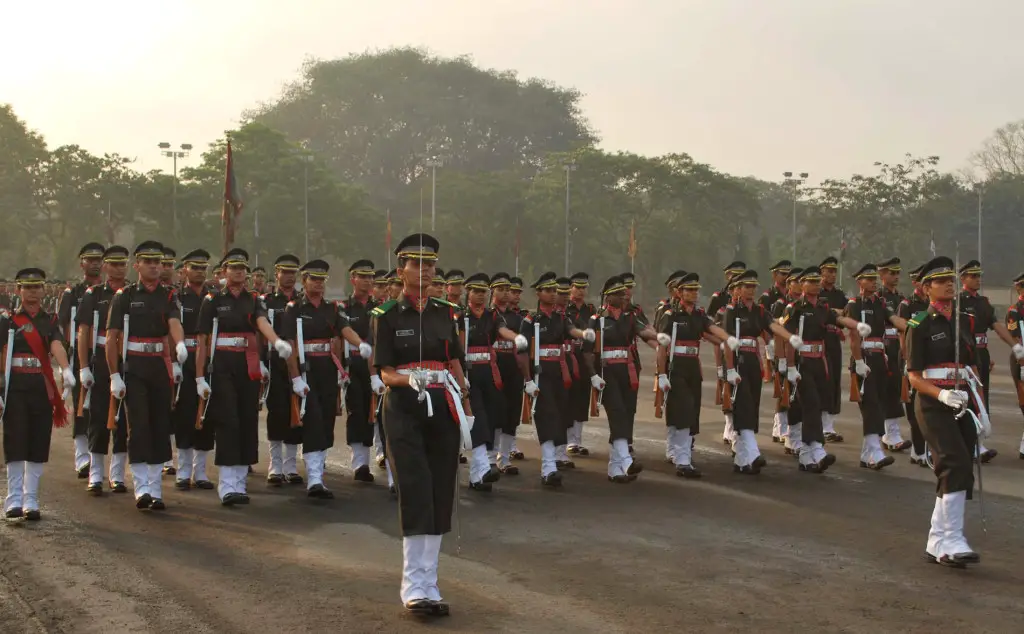 Passing Out Parade of the officers on the completion of their training at the Officers Training Academy in Chennai on March 21, 2009