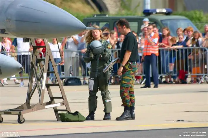 Karen Voudenbroucke Belgium F-16 pilot