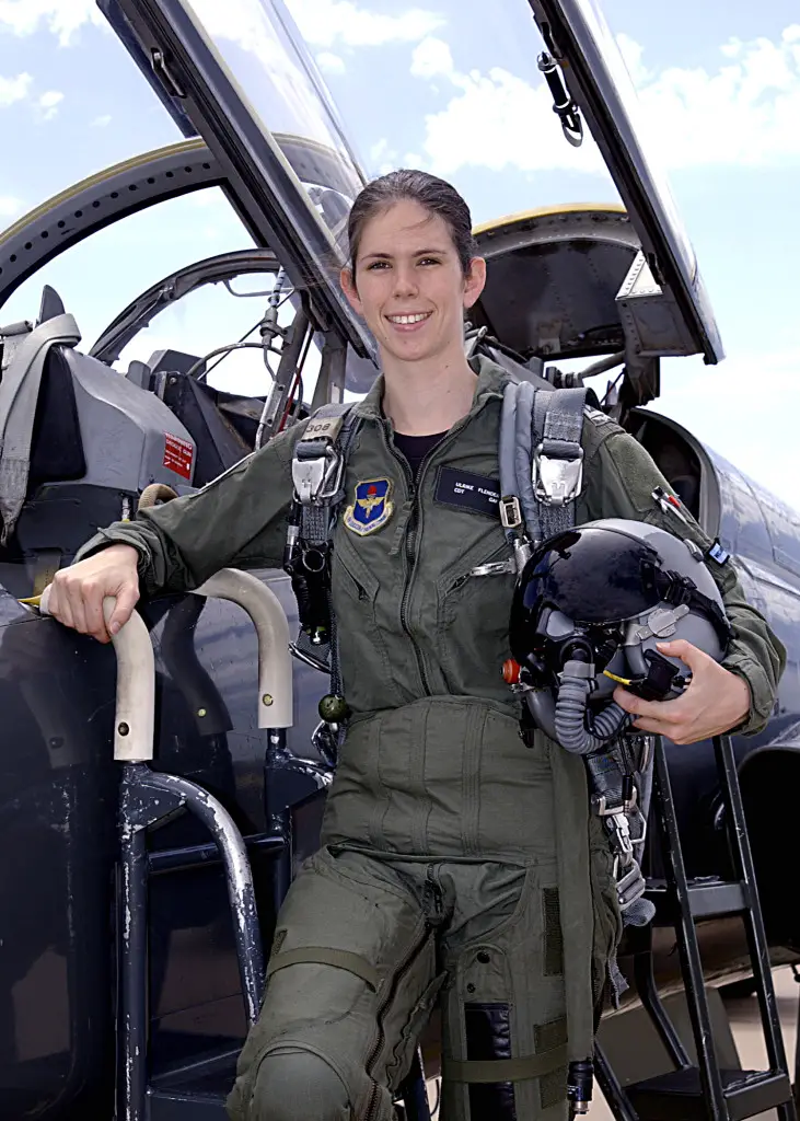in 2007 became the first female German Air Force jet-fighter pilot and firs...