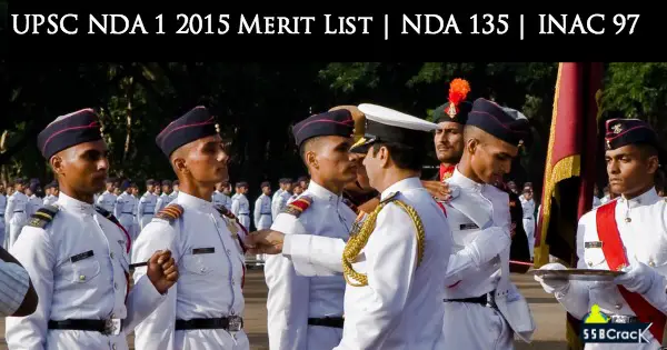 UPSC NDA 1 2015 Merit List | NDA 135 | INAC 97