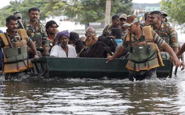 Indian army chennai flood 3