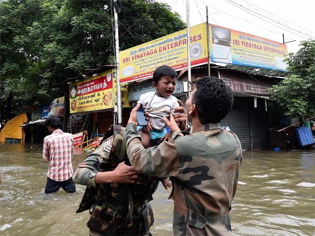 Indian army chennai flood 8