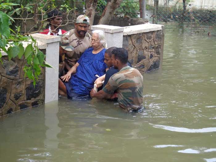 Indian army chennai flood 9