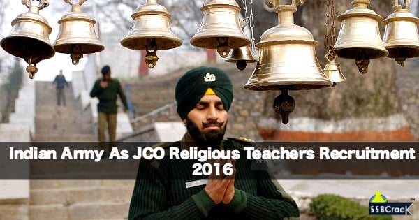 Join Indian Army As JCO Religious Teachers Recruitment