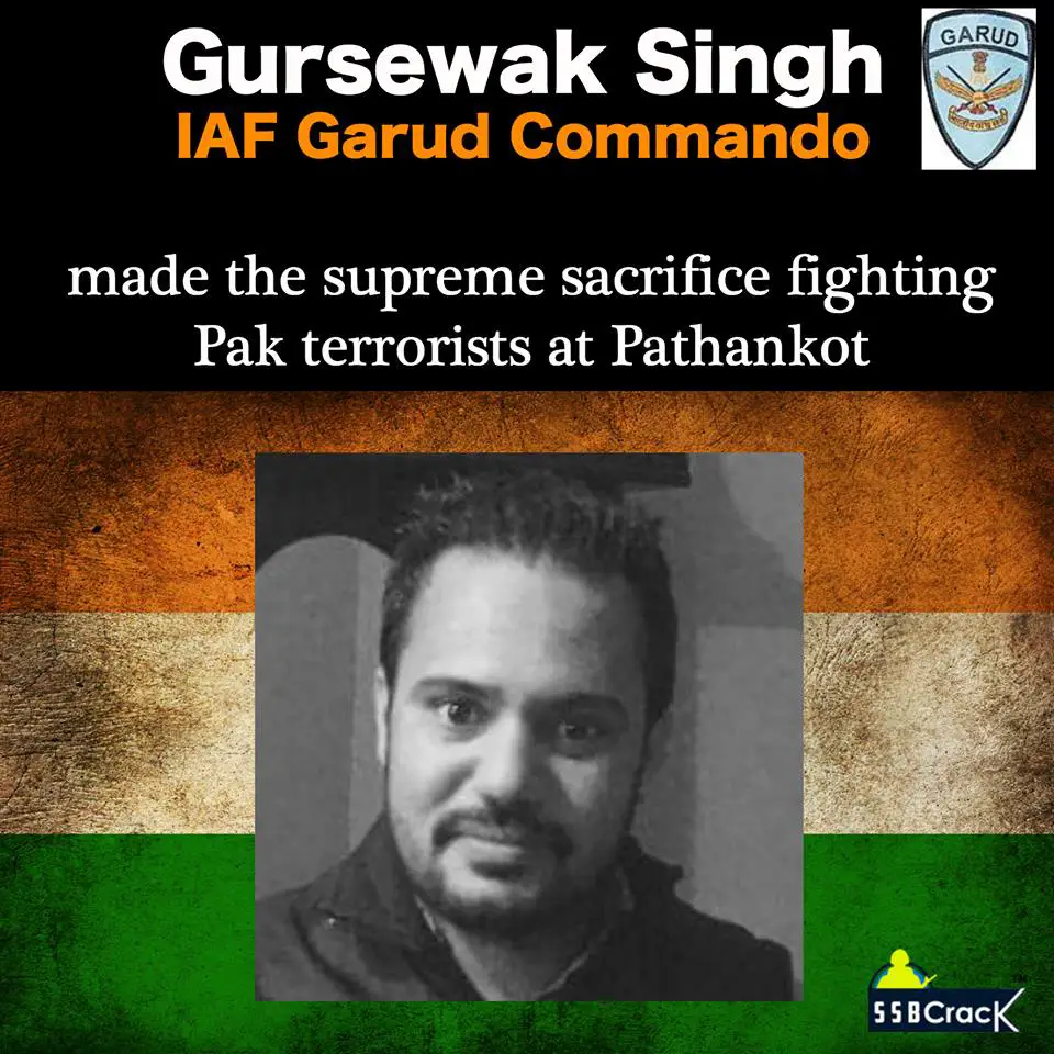 Corporal Gursewak Singh, A Garud Commando