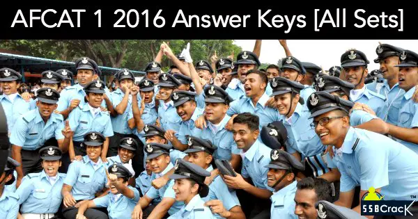 AFCAT 1 2016 Answer Keys