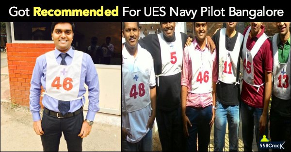 Got Recommended For UES Navy Pilot Bangalore