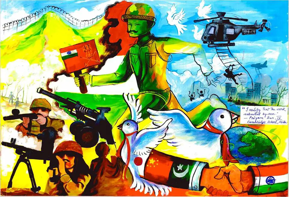 Indian Army Paintings By Kids 15