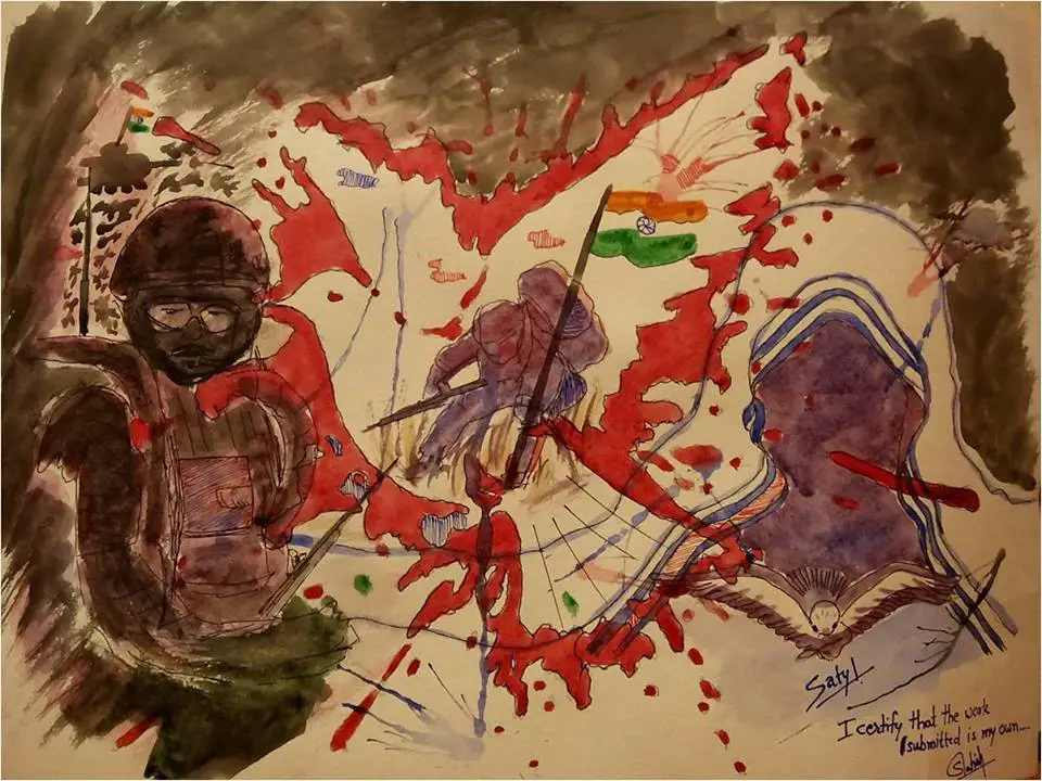 Indian Army Paintings By Kids 3