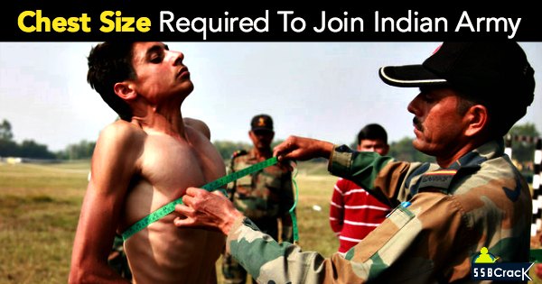 chest size indian army