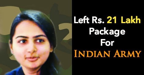 left 21 lakh package indian army