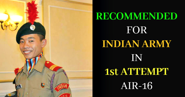 RECOMMENDED FOR INDIAN ARMY IN 1st ATTEMPT AIR-16