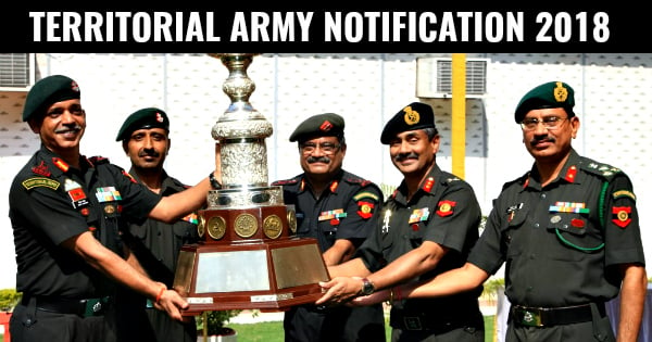 TERRITORIAL ARMY NOTIFICATION 2018