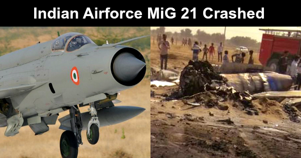 Indian Airforce MiG 21 Crashed