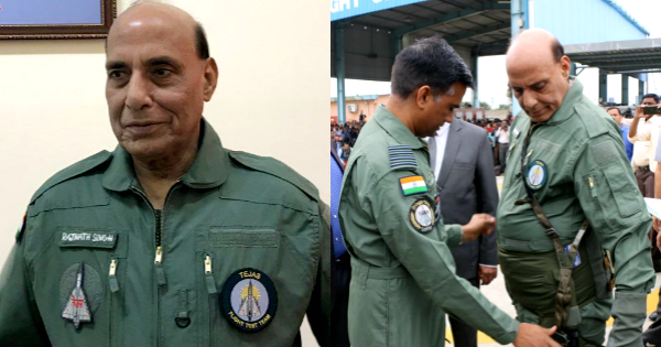Rajnath Singh Becomes 1st Defence Minister To Fly On Tejas