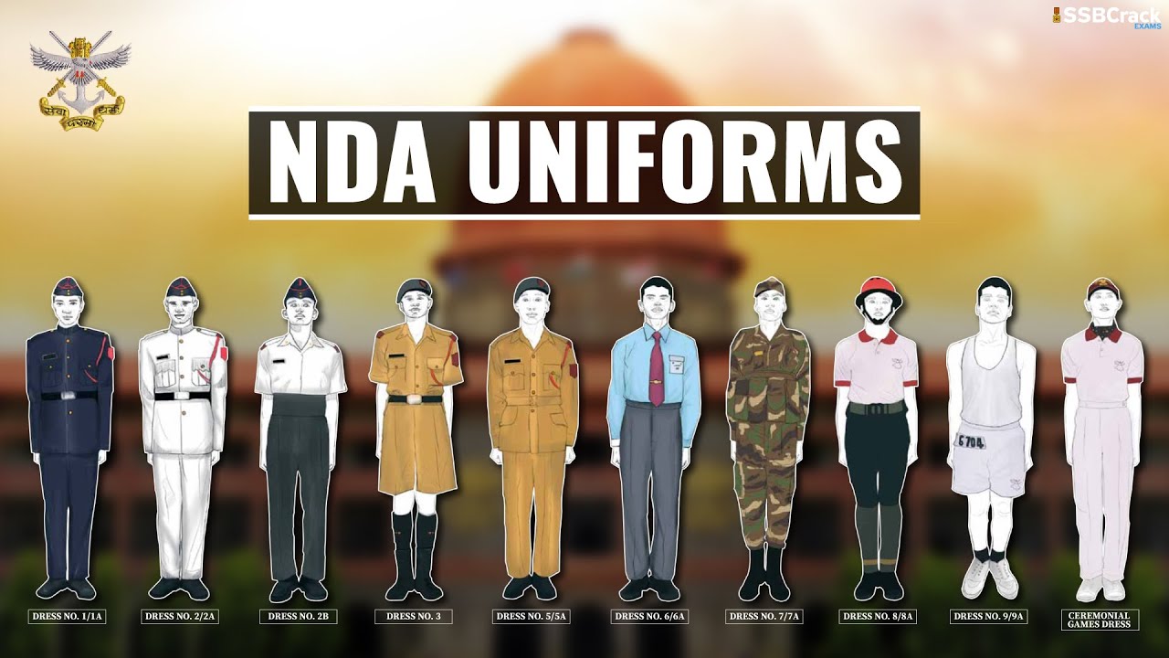 All Uniforms Of NDA Cadets