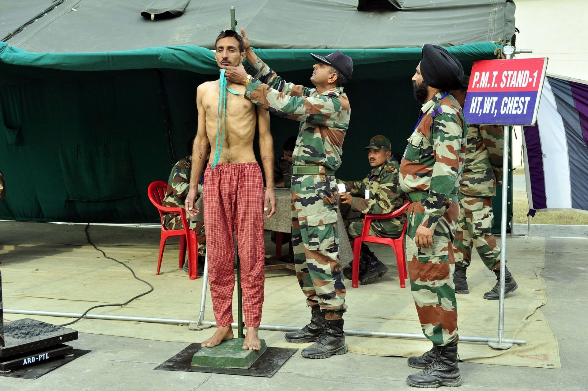 Average Indian Soldier Height