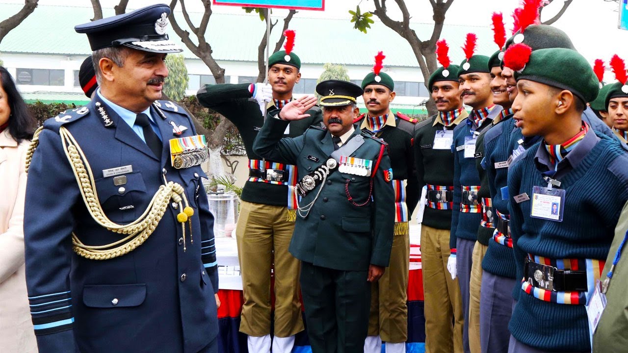 Air Chief Marshal VR Chaudhari Visits NCC Republic Day Camp 2024   Maxresdefault 1 