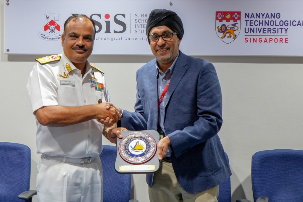 R Adm Rajesh Dhankhar Explores Indo-Pacific Maritime Landscape at RSIS ...