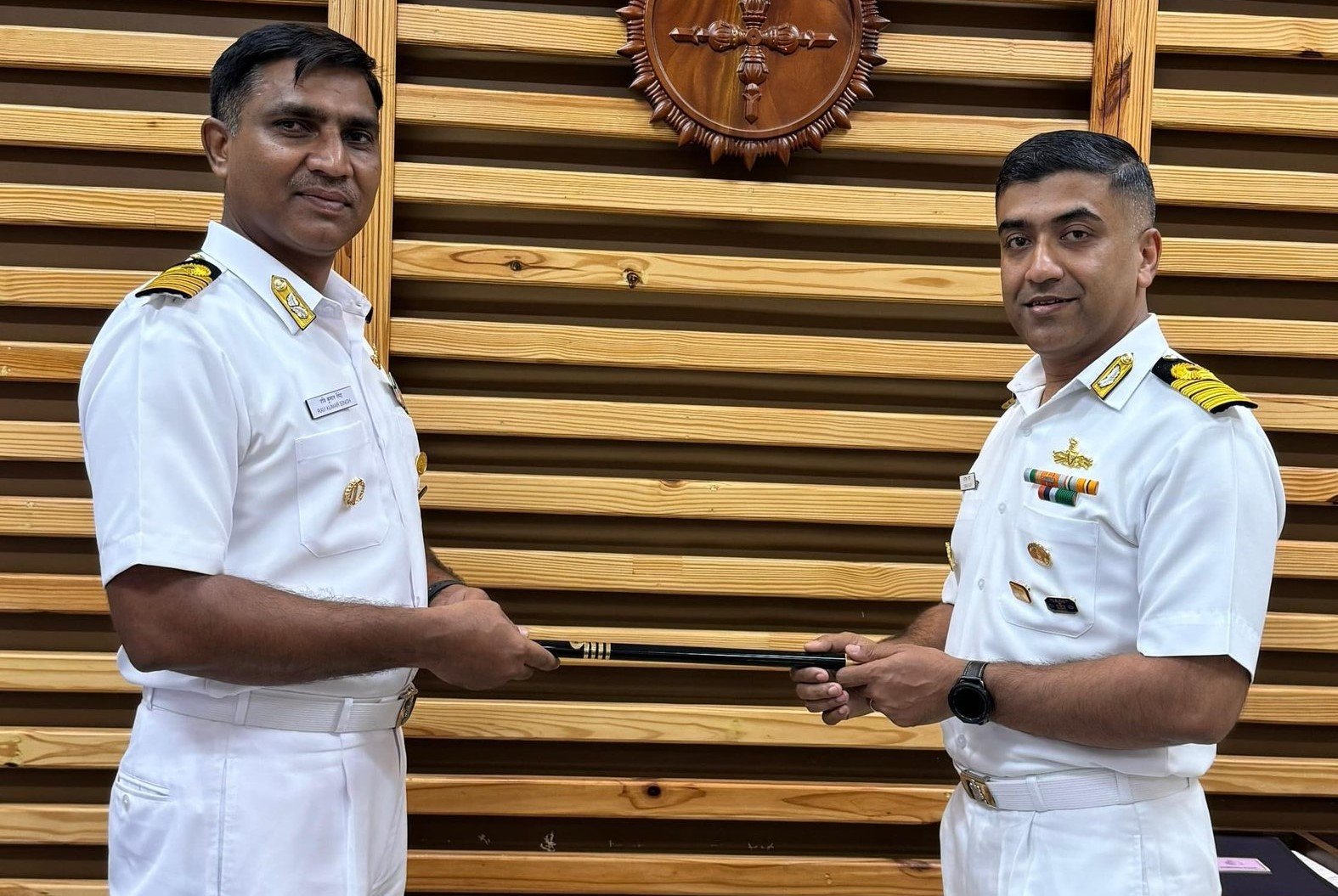 Captain Deepak Nair Assumes Command of INS Vajrakosh in Karwar