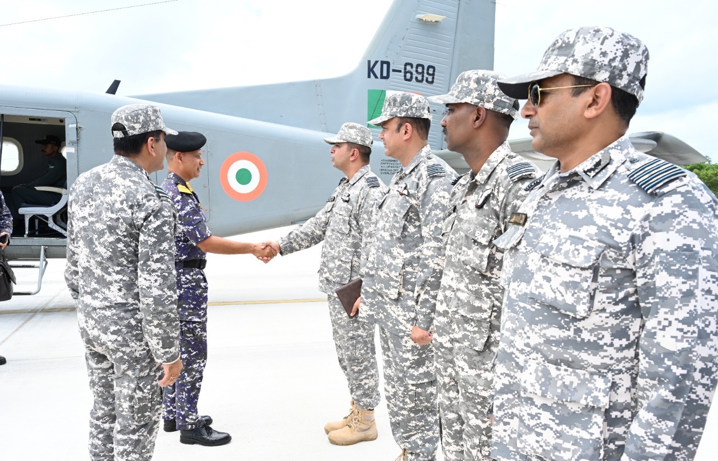 Rear Admiral Biplab Hota Reviews Operations and Infrastructure at Air ...