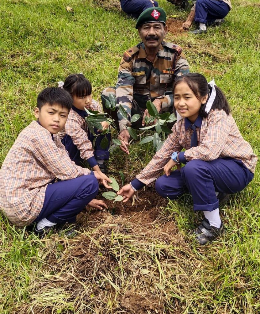 1. ASSAM RIFLES ORGANISED MASS TREE PLANTATION DRIVE AT SORDE VILLAGE KAMJONG DISTRICT MANIPUR6