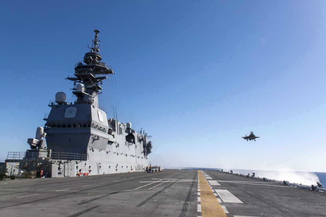 F-35B Makes Historic Landing on Japanese Destroyer for the First Time