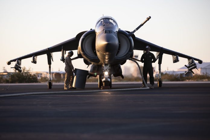 US Completes Maintenance on Marine Corps Harrier II Fighter Jets