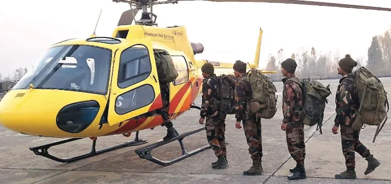 Army Integrates Civil Helicopters to Strengthen Logistics and Operations in Jammu and Kashmir