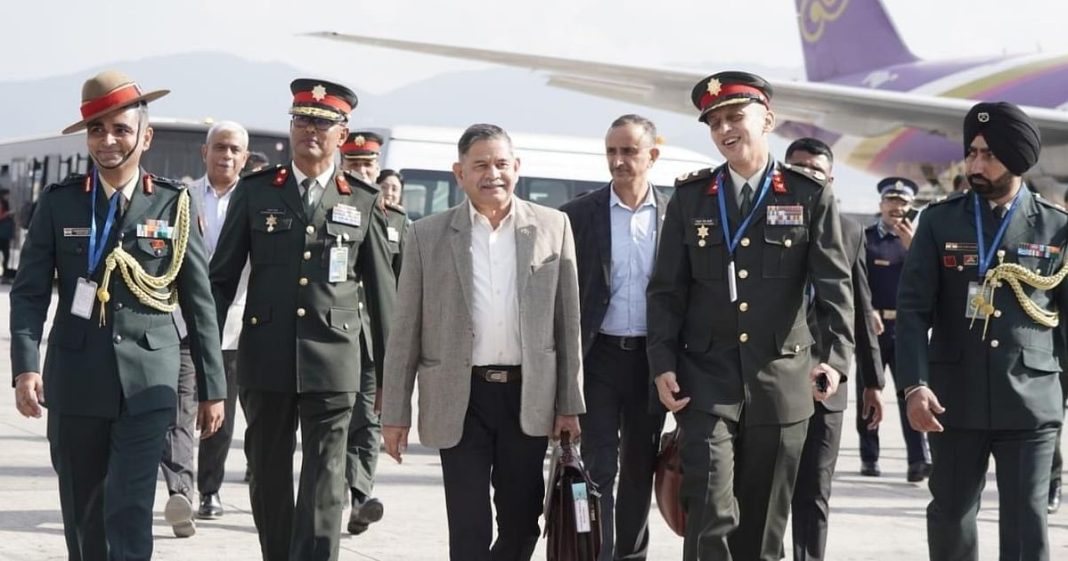 COAS IA Gen Upendra Dwivedi Arrives in Kathmandu for Honorary General Rank Conferment