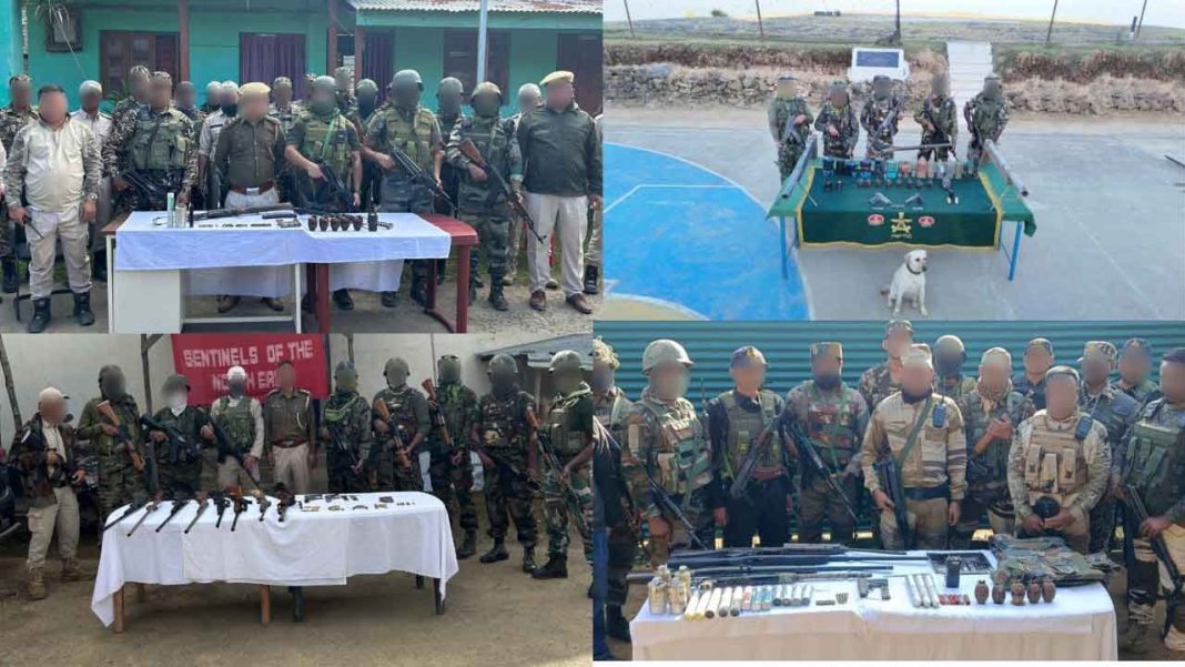 Coordinated Arms Recovery Operations in Manipur by Indian Army, Assam Rifles, and Police