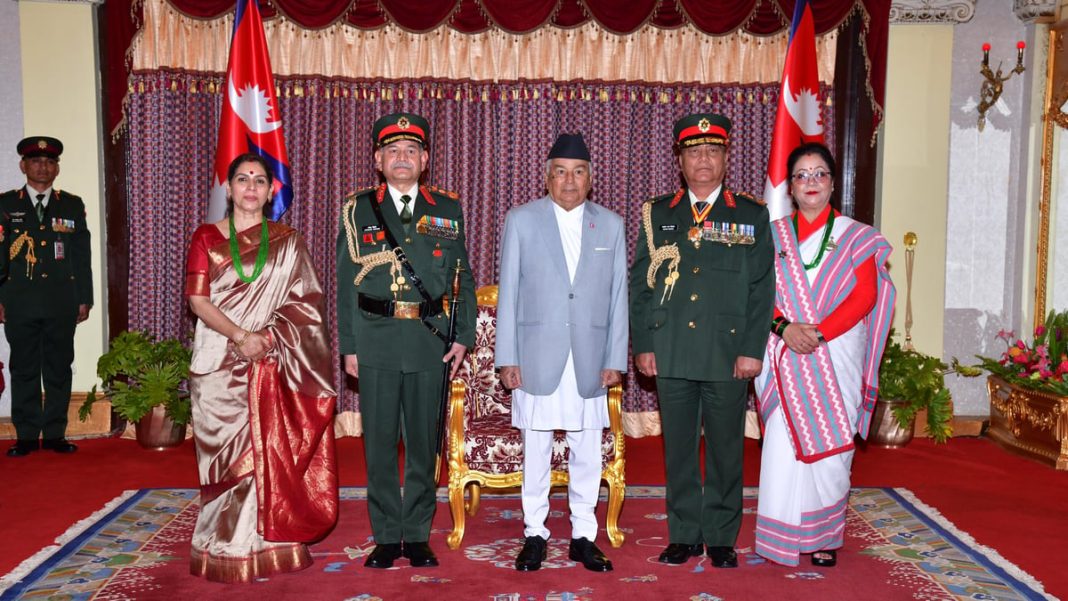 General Upendra Dwivedi Honoured as Honorary General of Nepal Army in Special Ceremony