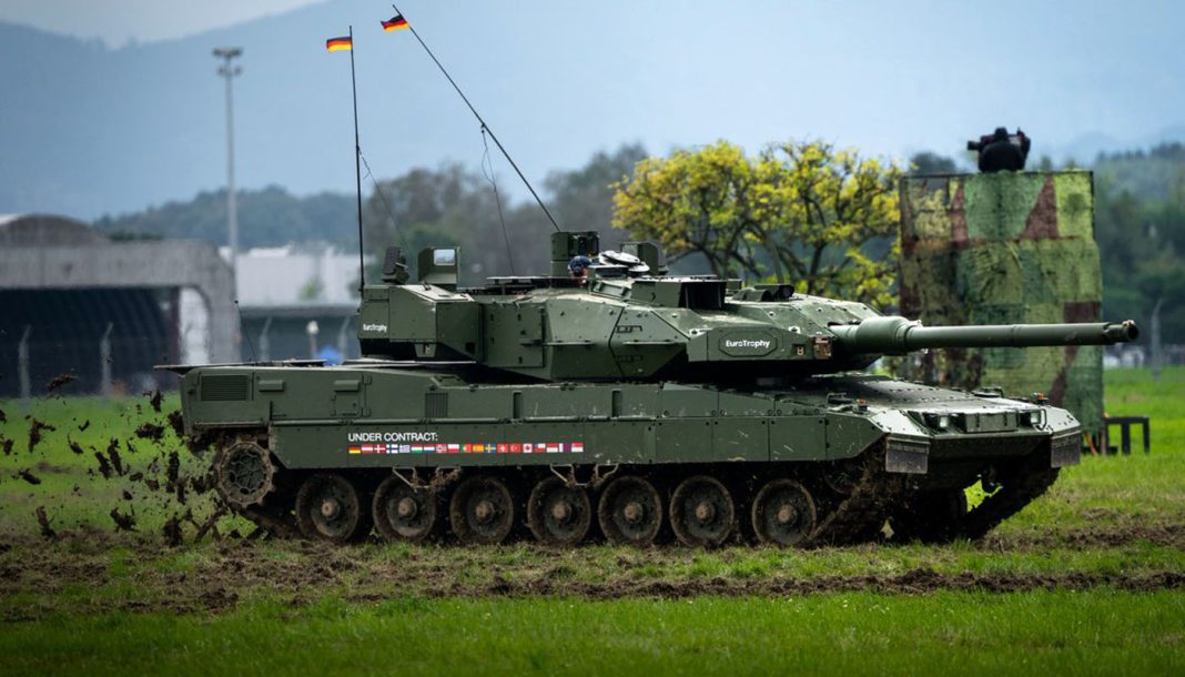 Germany Introduces Leopard 2 Tank Equipped with Trophy Active Protection System